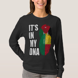Camiseta Bandeira da Herança de DNA Misto Jordaniano e Beni
