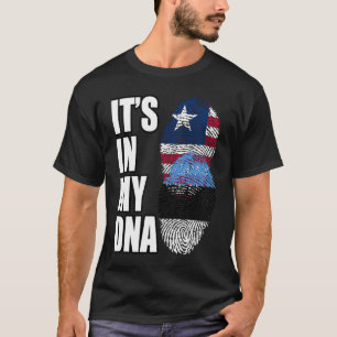 Camiseta Bandeira da Herança de DNA Misto Liberiano e Eston