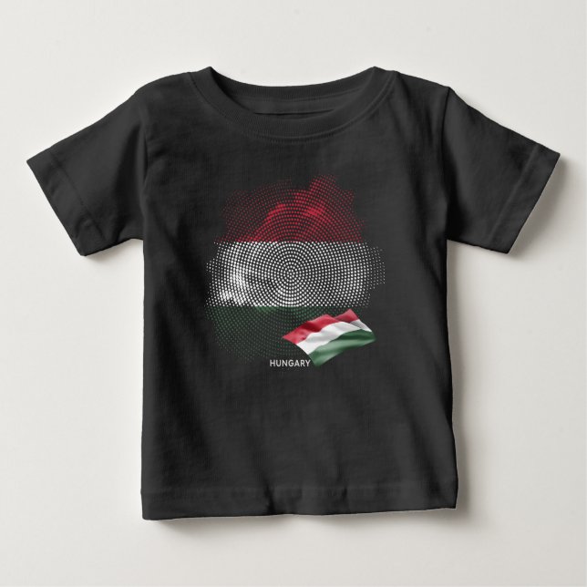 Camiseta bandeira da Hungria (Frente)