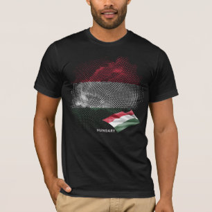 Camiseta bandeira da Hungria