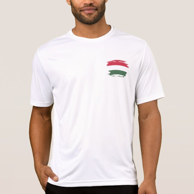 Camiseta bandeira da Hungria (Frente)