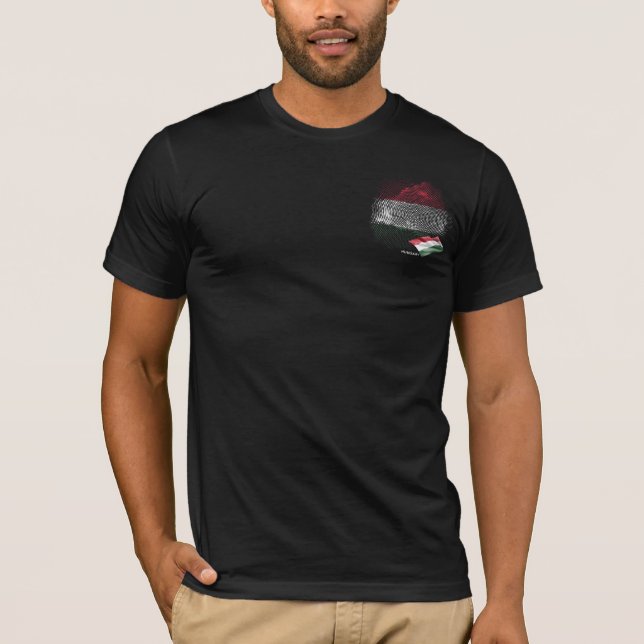 Camiseta bandeira da Hungria (Frente)