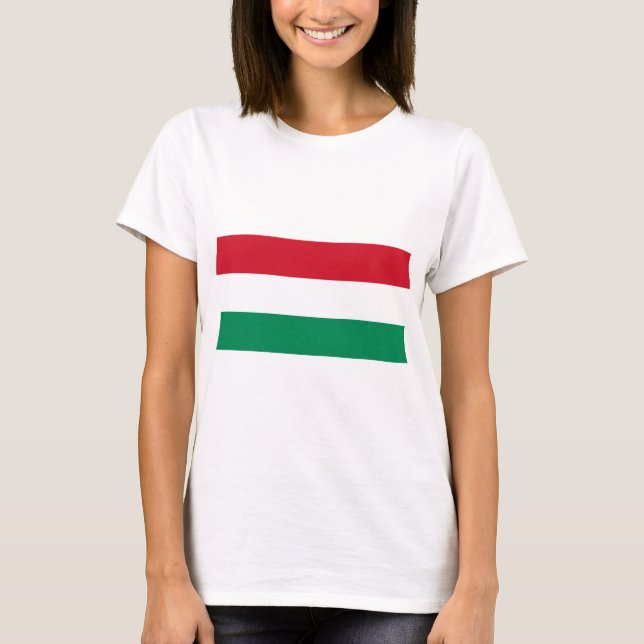 Camiseta Bandeira da Hungria (Frente)