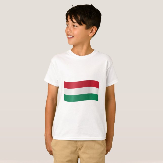Camiseta Bandeira da Hungria (Frente Completa)