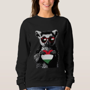 Camiseta Bandeira da Hungria Lêmure Coração Orgulho Húngaro