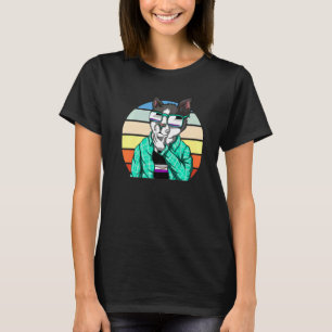 Camiseta Bandeira da Igualdade do Gato de Óculos de Sol Fix