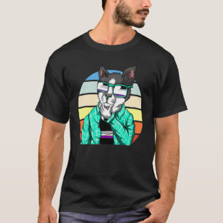 Camiseta Bandeira da Igualdade do Gato de Óculos de Sol Leg