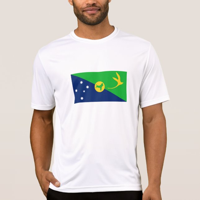 Camiseta Bandeira da Ilha Christmas (Frente)
