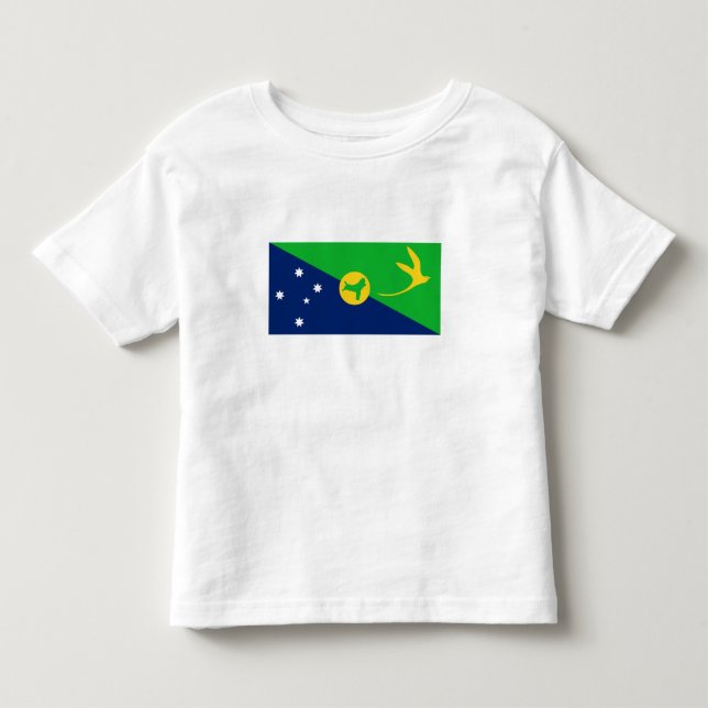 Camiseta Bandeira da Ilha Christmas (Frente)