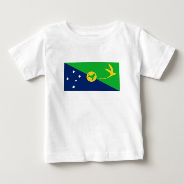 Camiseta Bandeira da Ilha Christmas (Frente)