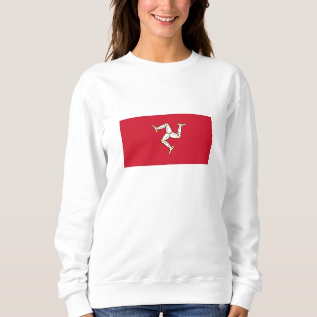 Camiseta Bandeira da Ilha de Man (Frente)