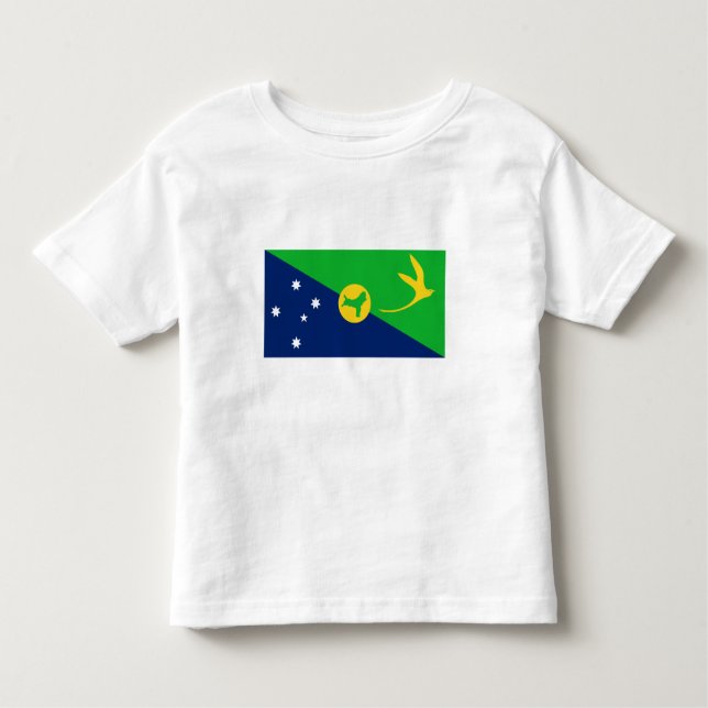 Camiseta Bandeira da Ilha do Natal (Frente)