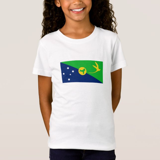 Camiseta Bandeira da Ilha do Natal (Frente)