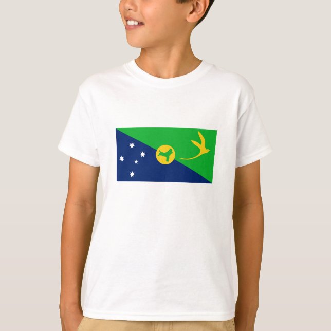 Camiseta Bandeira da Ilha do Natal (Frente)