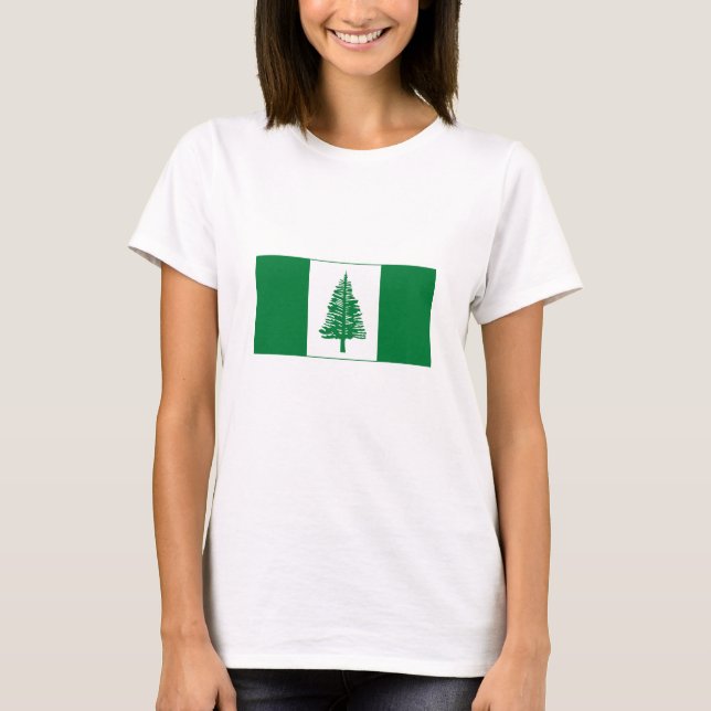 Camiseta Bandeira da Ilha Norfolk (Frente)
