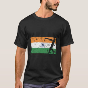 Camiseta Bandeira da Índia - Críquete
