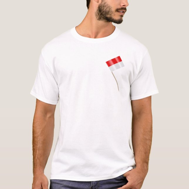 Camiseta Bandeira da Indonésia (Frente)