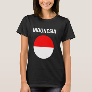 Camiseta Bandeira da Indonésia Moderna