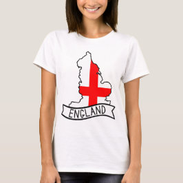 Camiseta Bandeira da Inglaterra Mapa Patriótico Orgulho Ing