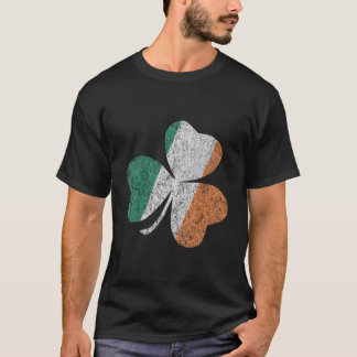 Camiseta Bandeira da Irlanda Trevo Dia de São Patrício