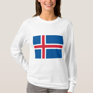 Camiseta Bandeira da Islândia