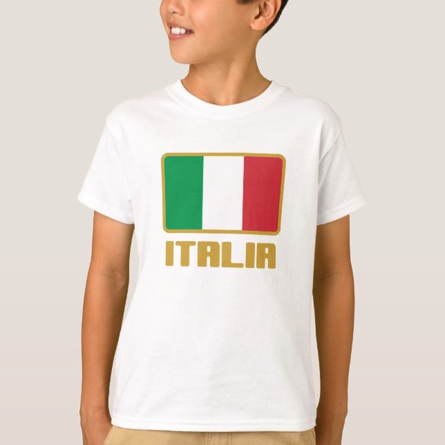 Camiseta Bandeira da Itália (Frente)