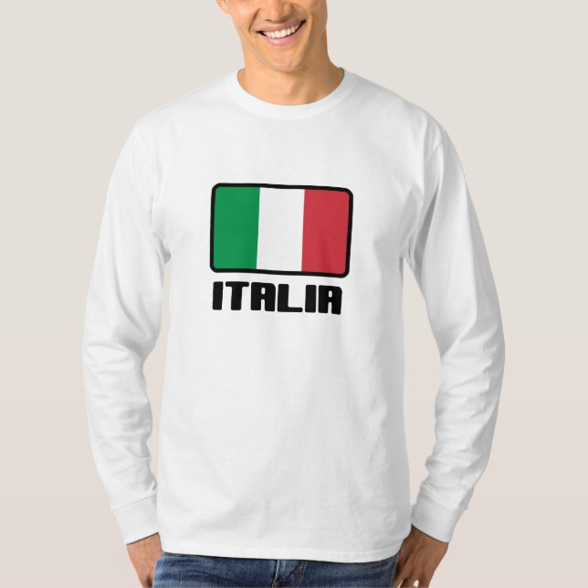 Camiseta Bandeira da Itália (Frente)