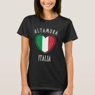 Camiseta Bandeira da Itália Coração Cidade Altamura