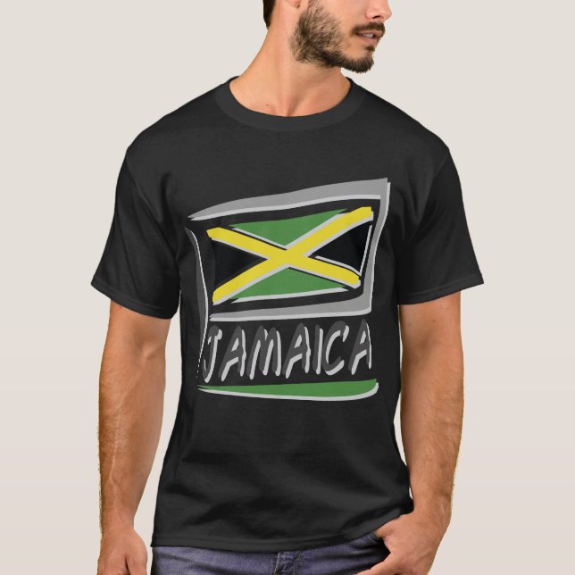 Camiseta bandeira da Jamaica (Frente)