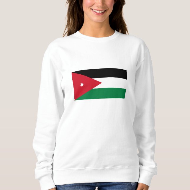 Camiseta Bandeira da Jordânia (Frente)