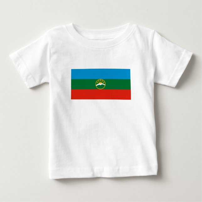 Camiseta Bandeira da Karachay-Circássia (Frente)