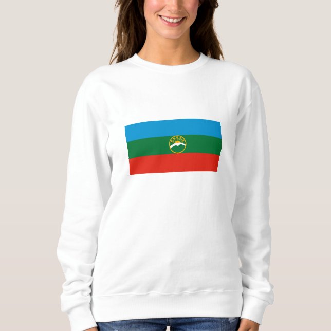 Camiseta Bandeira da Karachay-Circássia (Frente)