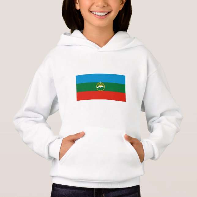 Camiseta Bandeira da Karachay-Circássia (Frente)