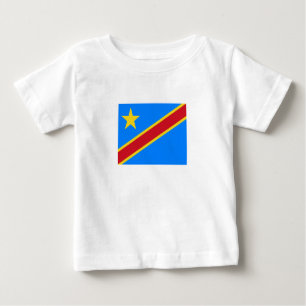 Camiseta Bandeira da Kinshasa do Congo
