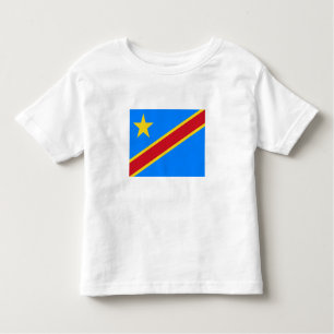 Camiseta Bandeira da Kinshasa do Congo