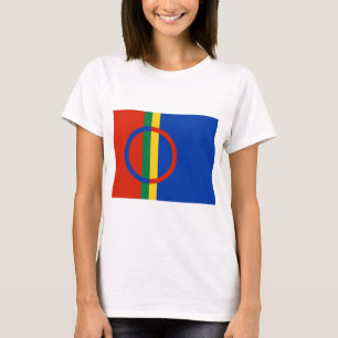 Camiseta Bandeira da Lapónia (Natal) (Sami) (Laplander)