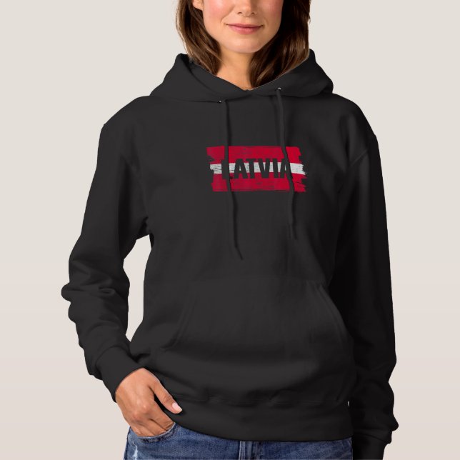 Camiseta Bandeira da Letónia (Frente)