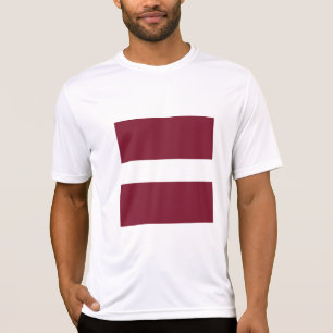 Camiseta Bandeira da Letónia
