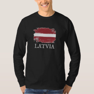Camiseta Bandeira da Letónia