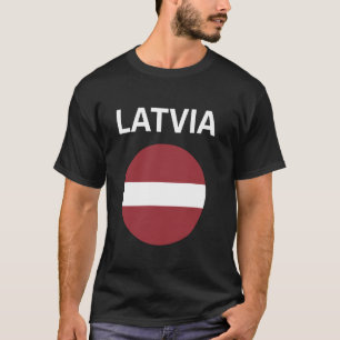 Camiseta Bandeira da Letônia Moderna