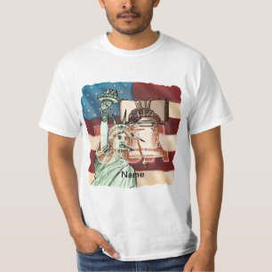 Camiseta Bandeira da Liberdade dos EUA