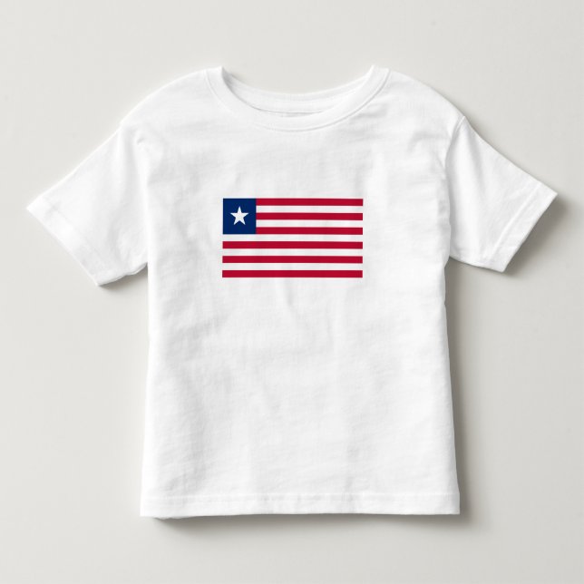 Camiseta Bandeira da Libéria (Frente)