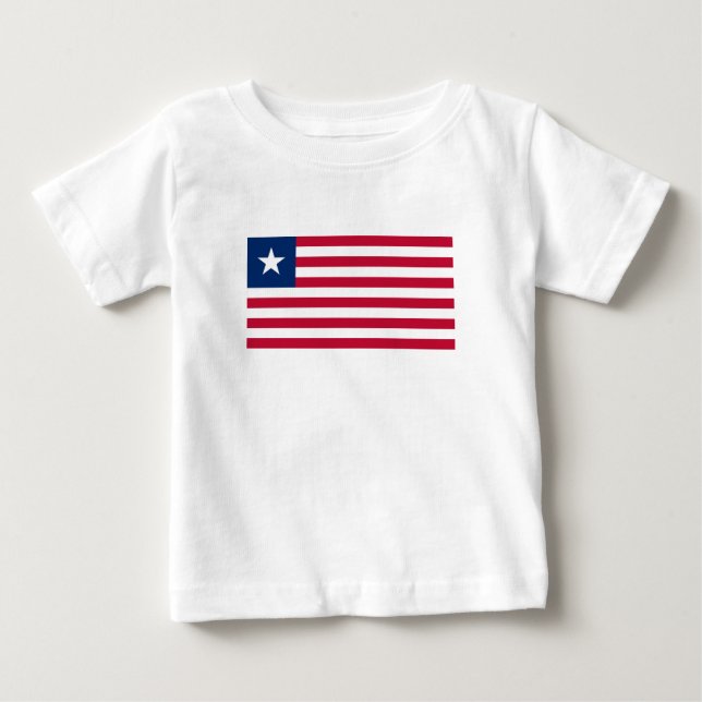 Camiseta Bandeira da Libéria (Frente)