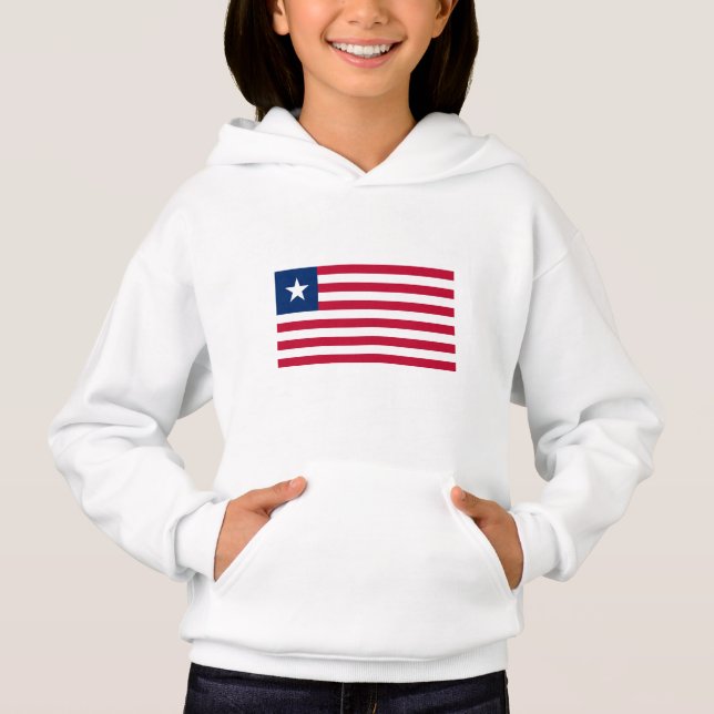 Camiseta Bandeira da Libéria (Frente)