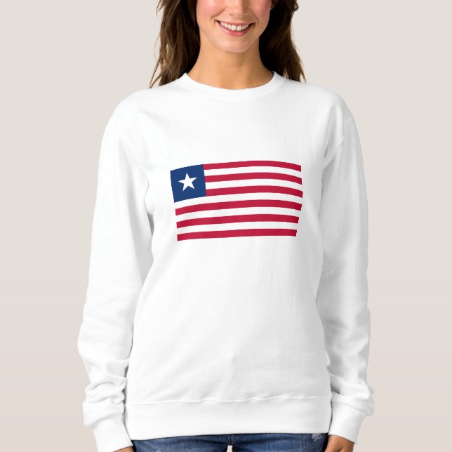 Camiseta Bandeira da Libéria (Frente)