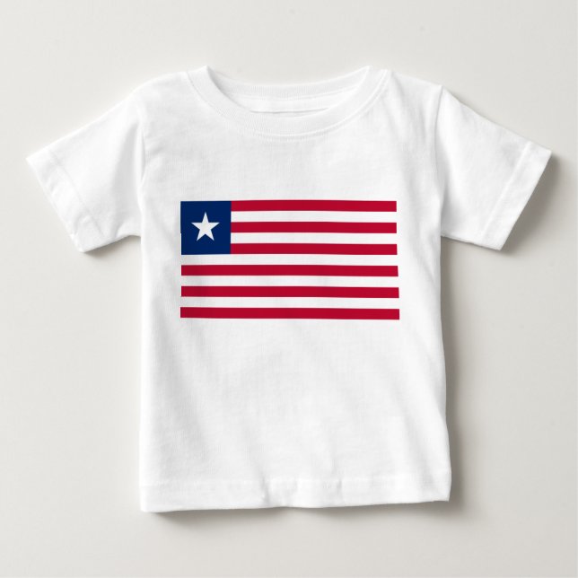 Camiseta Bandeira da Libéria (Libéria) (Frente)