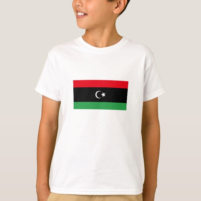 Camiseta Bandeira da Líbia (Frente)