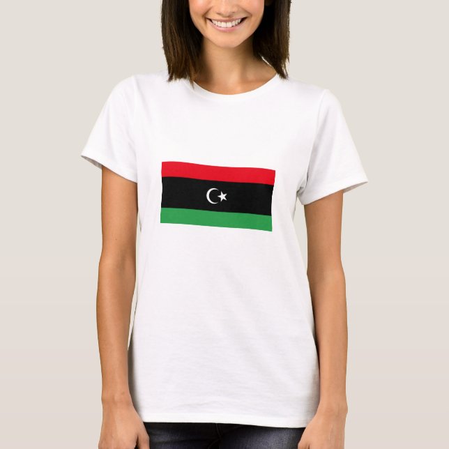 Camiseta Bandeira da Líbia (Frente)
