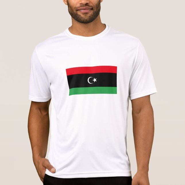 Camiseta Bandeira da Líbia (Frente)