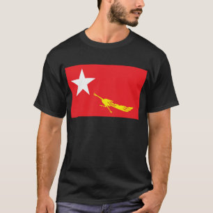 Camiseta Bandeira da liga nacional para a democracia